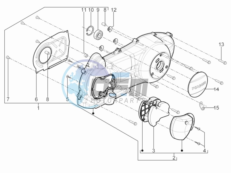 Crankcase cover - Crankcase cooling