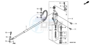 CRF450RA Australia - (U) drawing RR. BRAKE MASTER CYLINDER