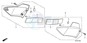 CBF1000AA France - (F / ABS CMF) drawing SIDE COVER