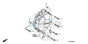 CBR600RA9 France - (F / ABS CMF MME) drawing GENERATOR COVER