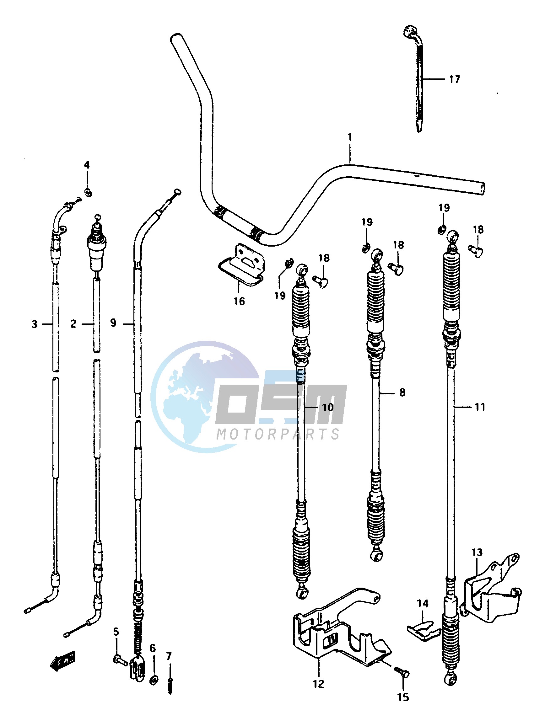 HANDLEBAR - CABLE