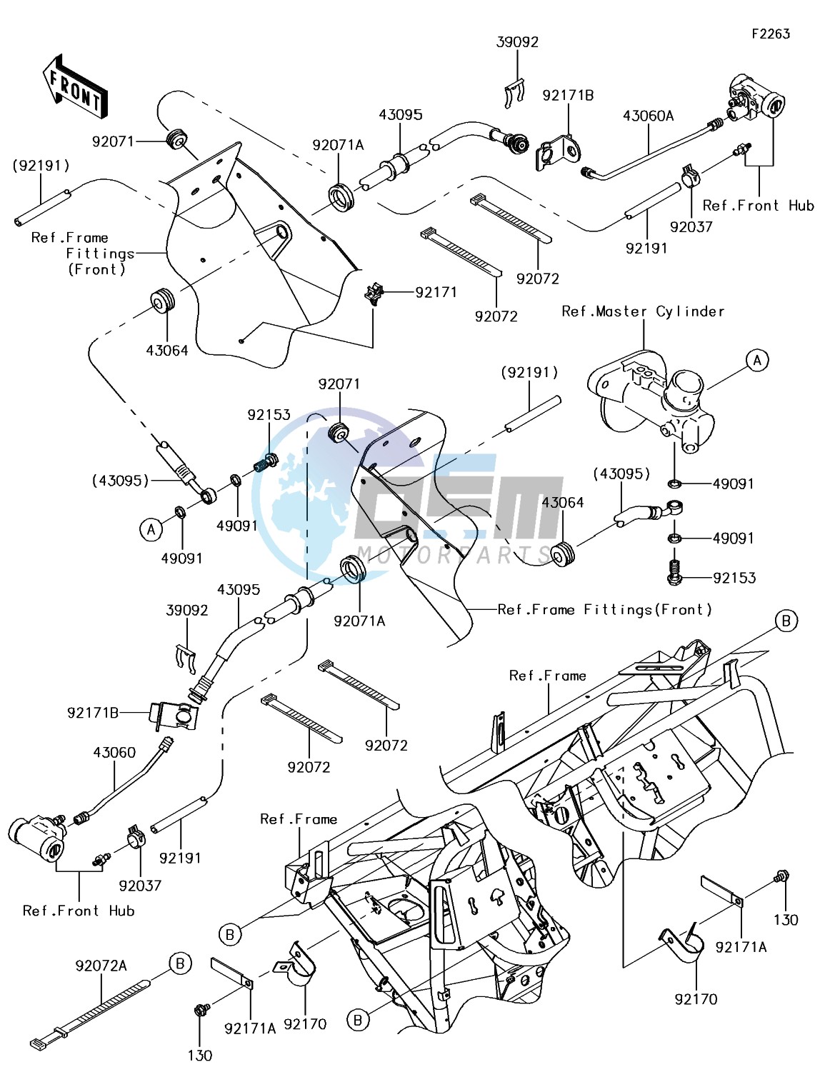 Front Brake Piping