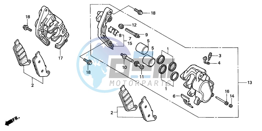 FRONT BRAKE CALIPER