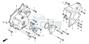 CB1300 CB1300SUPER FOUR drawing LEFT CRANKCASE COVER