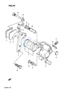 DR200 (E24) drawing FRONT CALIPERS