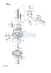 JR50 (P28) drawing CARBURETOR