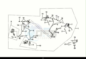 FIDDLE IV 125 (XG12W1-EU) (M0-M3) drawing CBS BRAKE SYSTEM ASSY