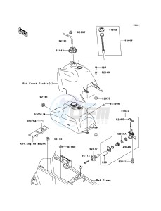 KVF360 KVF360B7F EU drawing Fuel Tank