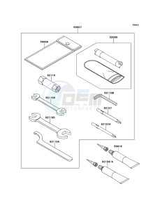 KVF650_4X4 KVF650FCS EU GB drawing Owner's Tools