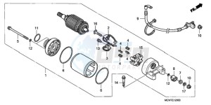 NT700VAA France - (F / ABS) drawing STARTING MOTOR