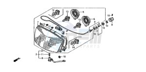 ST1100A drawing HEADLIGHT