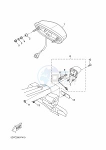 MT-125 ABS MT125-A (BR37) drawing TAILLIGHT