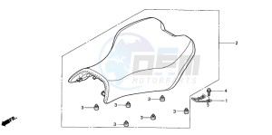 TRX680FA drawing SEAT