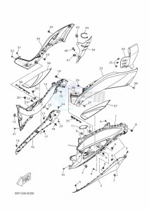 CZD300D-A XMAX 300 TECH MAX (BMK2) drawing M. CYLINDER FOR DISK BRAKE