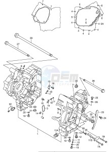 SV650 (E2) drawing CRANKCASE (MODEL K1 K2)