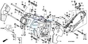 CBR600RR9 France - (F / CMF MME SPC) drawing FRAME BODY