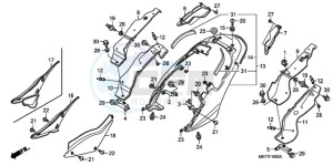 XL1000V9 Europe Direct - (ED) drawing SEAT COWL/SIDE COVER