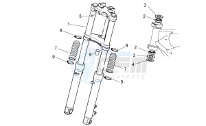 V7 II Racer ABS 750 drawing Front fork I