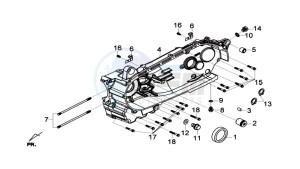 Joymax 300i ABS drawing CRANKCASE LEFT