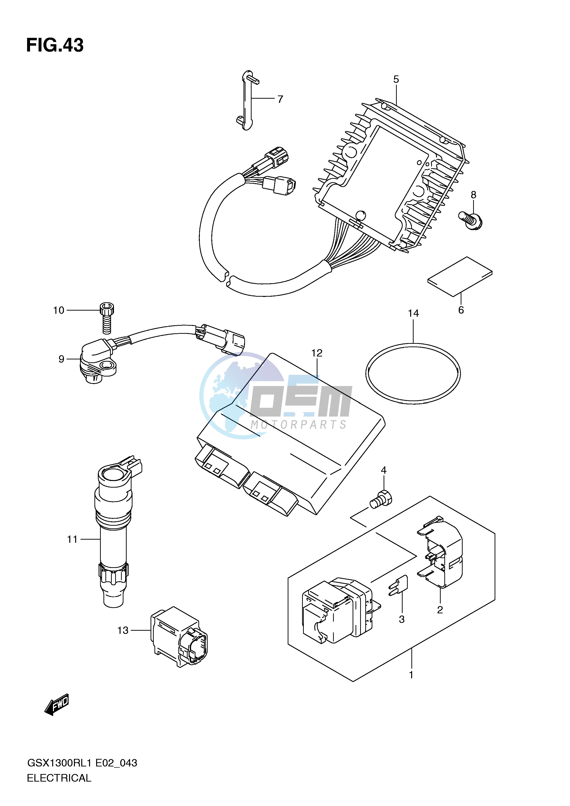 ELECTRICAL (GSX1300RUFL1 E19)