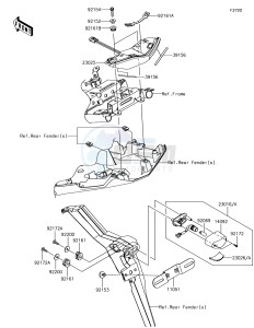 VERSYS 650 ABS KLE650FHF XX (EU ME A(FRICA) drawing Taillight(s)