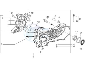 Liberty 50 2t drawing Crankcase