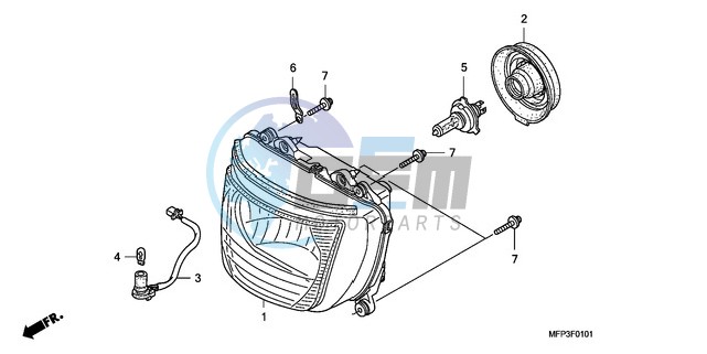 HEADLIGHT (CB1300S/CB1300 SA)