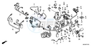 NT700VB drawing WIRE HARNESS/ IGNITION COIL