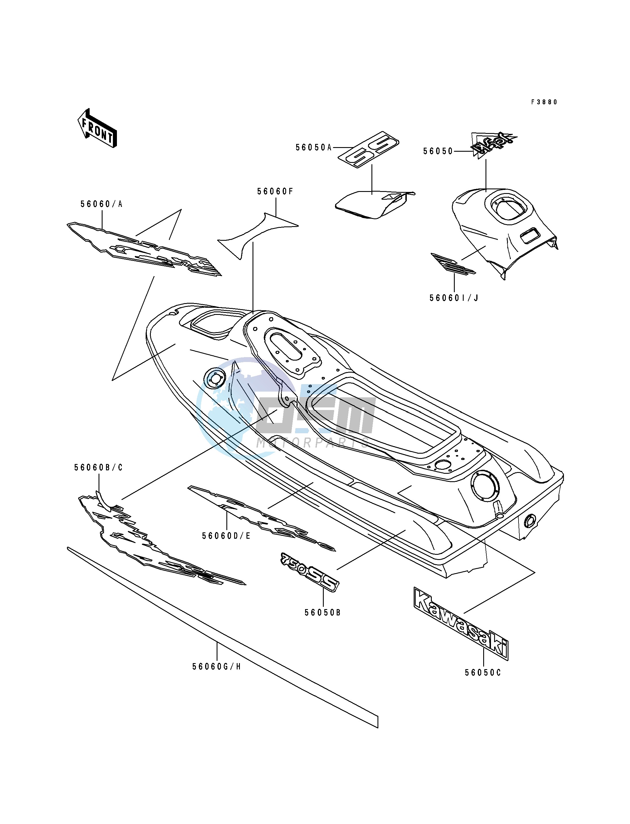 DECALS-- JH750-A1- -