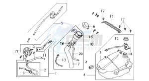 DD50 25KMH drawing FUEL TANK - FUEL CUT