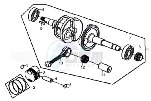 SYMPHONY 50 25KMH drawing CRANKSHAFT