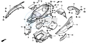 FES250 FORESIGHT drawing BODY COVER/LUGGAGE BOX