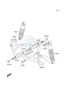 KFX50 KSF50-A3 EU drawing Front Suspension