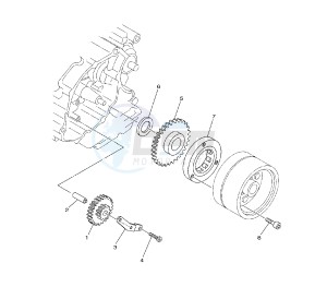 XT X BRA 125 drawing STARTING CLUTCH