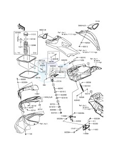 JET SKI ULTRA LX JT1500KCF EU drawing Hull Front Fittings