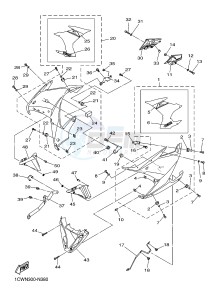 XJ6F 600 DIVERSION F (BS11 BS12) drawing COWLING 2