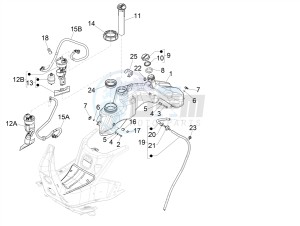 SUPER GTS 300 4T 4V IE ABS E3 (APAC) drawing Fuel tank