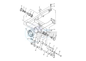 XVZ ROYAL STAR 1300 drawing REAR ARM