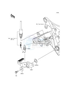 ER-6N_ABS ER650FFF XX (EU ME A(FRICA) drawing Brake Pedal