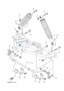 YFM450FWBD KODIAK 450 EPS (BEY3) drawing REAR SUSPENSION