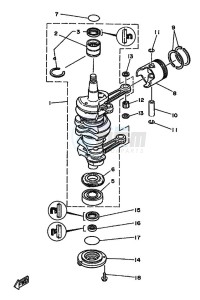 70B drawing CRANKSHAFT--PISTON