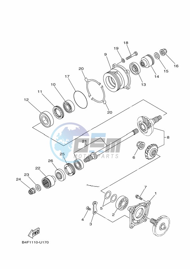 MIDDLE DRIVE GEAR