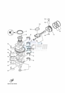 F175CETL drawing CRANKSHAFT--PISTON