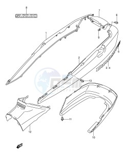 AN250 (E2) Burgman drawing FRAME COVER (MODEL K3)