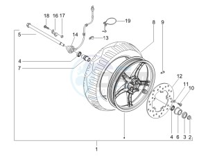 Runner 50 Pure Jet Race drawing Front wheel