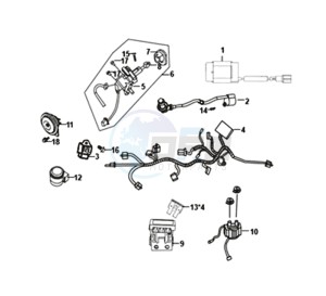 ORBIT III 50 45KMH (L8) EU drawing WIRE HARNESS