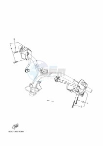 MWS155-A TRICITY 155 (BGD8) drawing HANDLE SWITCH & LEVER