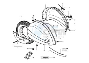 PX 125-150-200 drawing Side covers