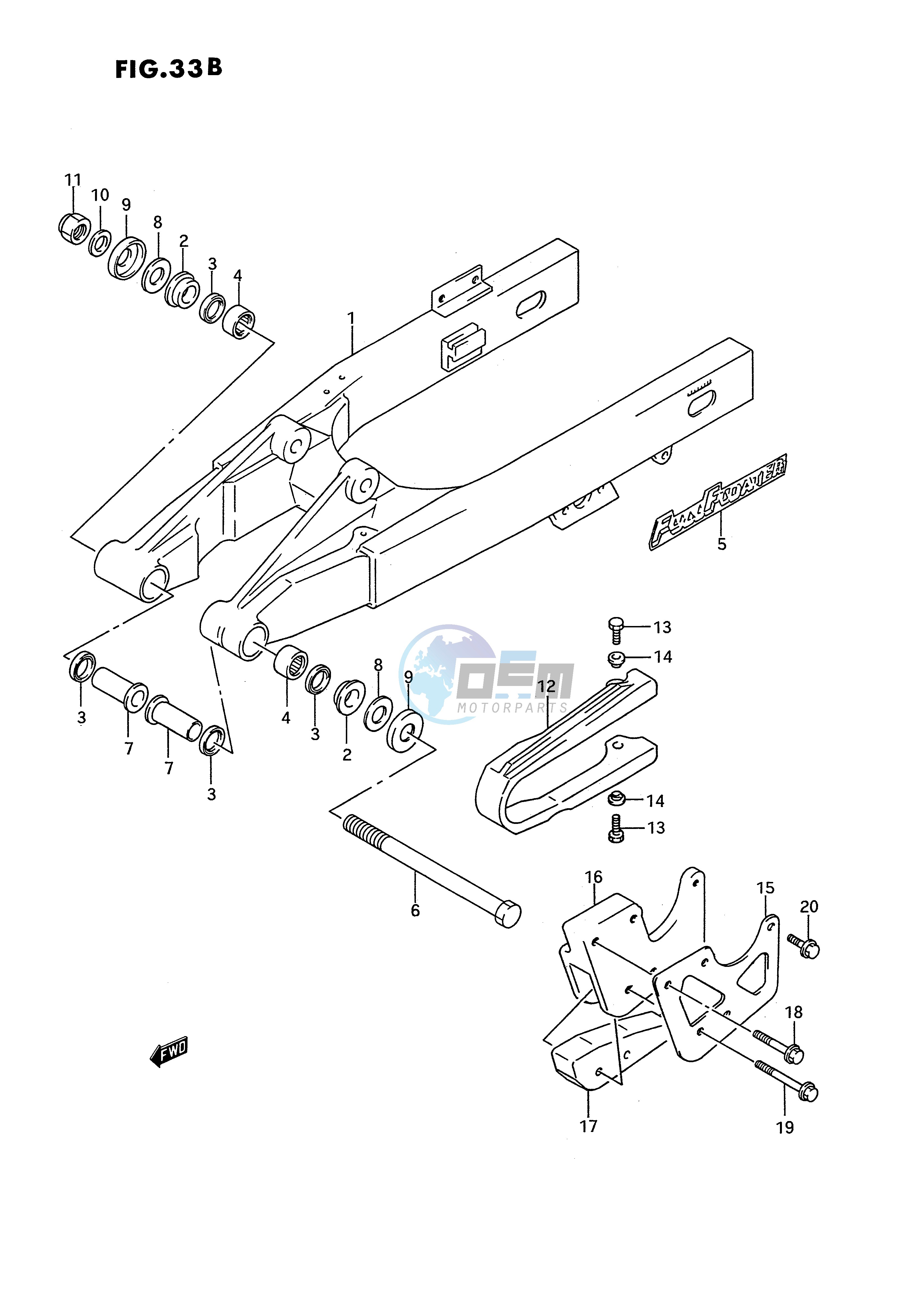 REAR SWINGING ARM (MODEL L)