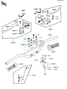 KX 80 C [KX80] (C2) [KX80] drawing HANDLEBAR -- 82 KX80-C2- -